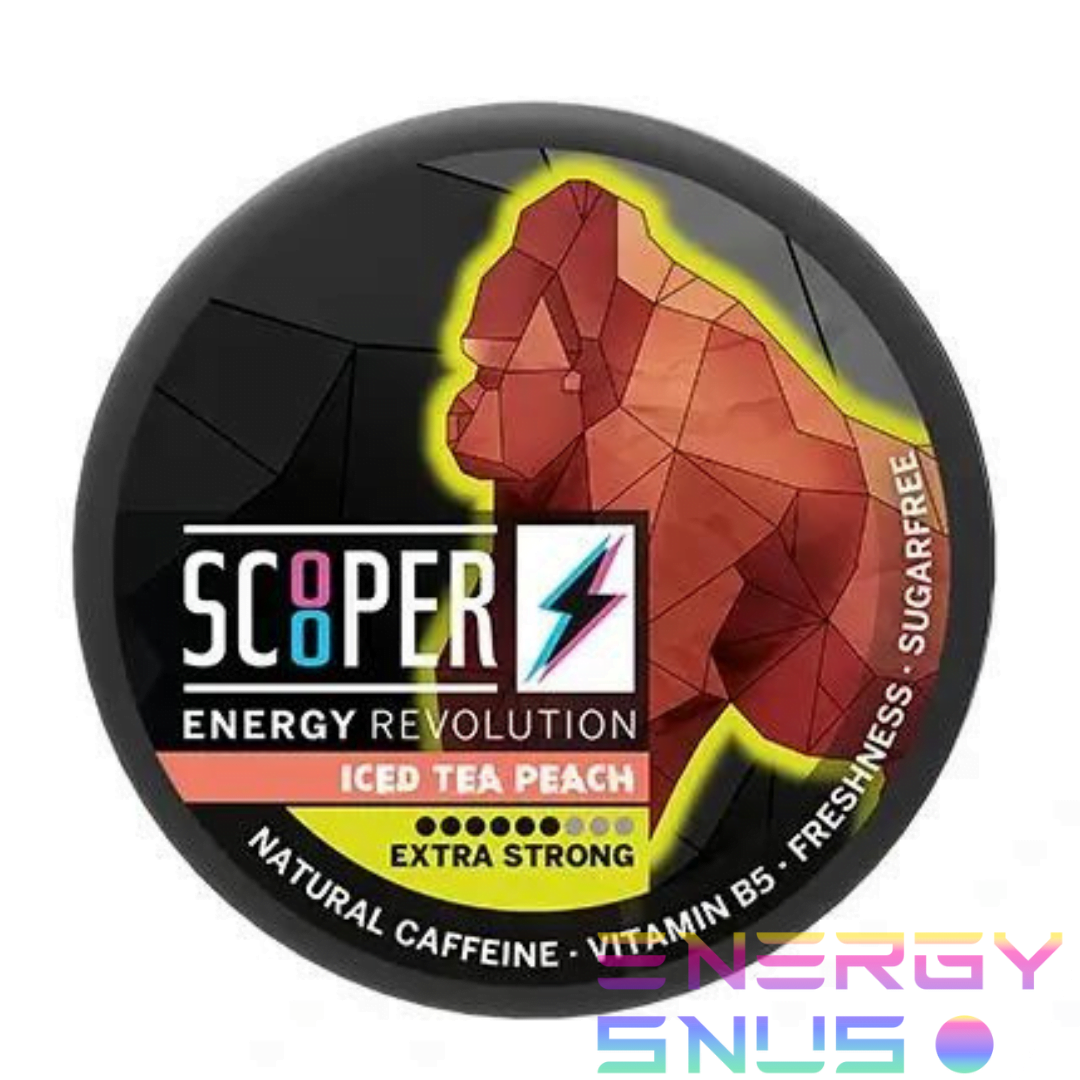 SCOOPER Energy Iced Tea Peach Extra Strong 80mg