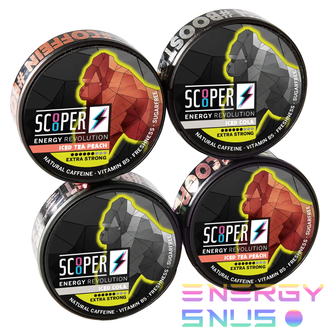 Scooper 2+2 Iced Cola and Ice Tea Peach Extra Strong 4pack