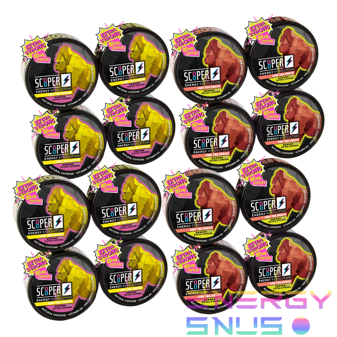Scooper Energy Extra Strong Ice Tea Pouches Mixpack
