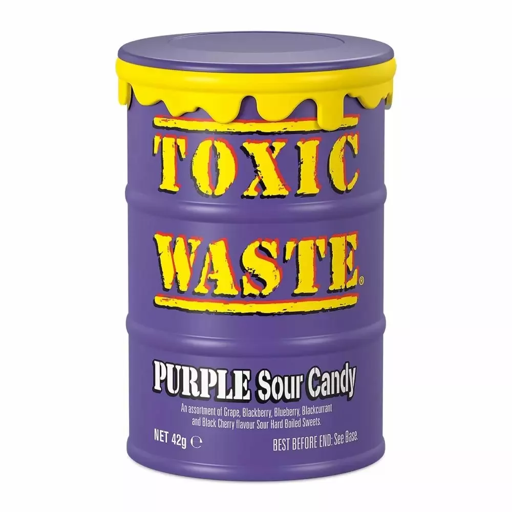 Sour candies TOXIC WASTE (PURPLE DRUM), 42g