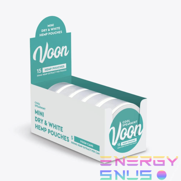 VOON Cool Spearmint Mini All White CBD Pocuhes 5pack