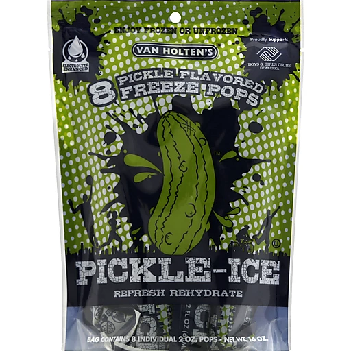Van Holtens Freeze Pops, Pickle Flavored, Pickle Ice 8