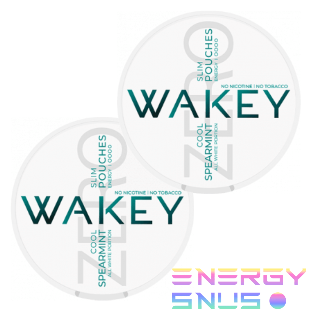 WAKEY Zero Spearmint Cool Nicotine Free Snus 2pack