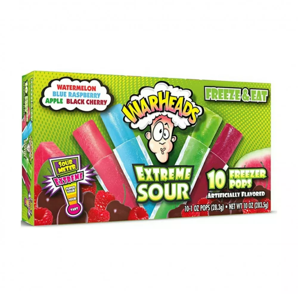 WARHEADS frozen juice ice creams, 283.5g