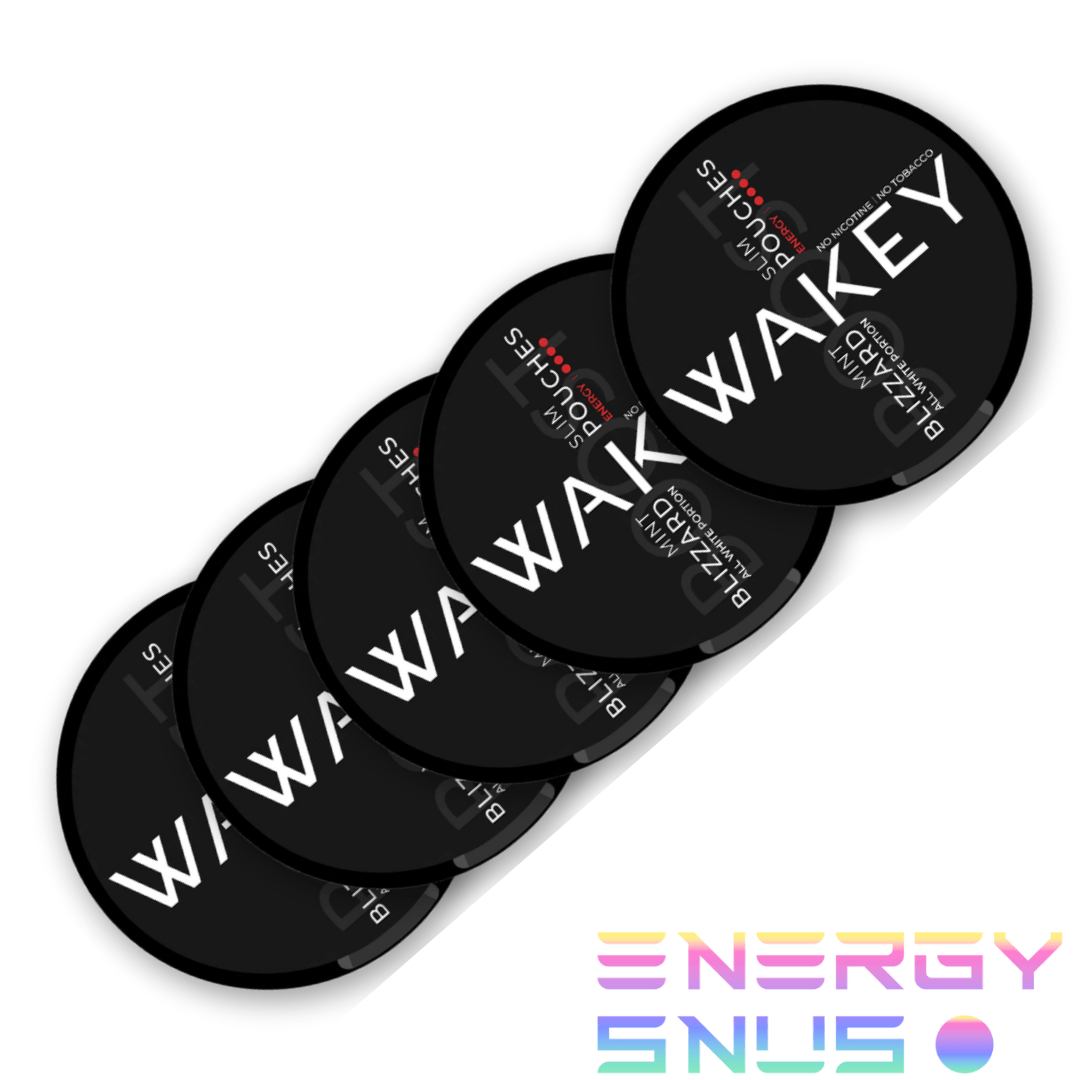 Wakey Boost Blizzard Mint Nicotine Free Snus 5pack
