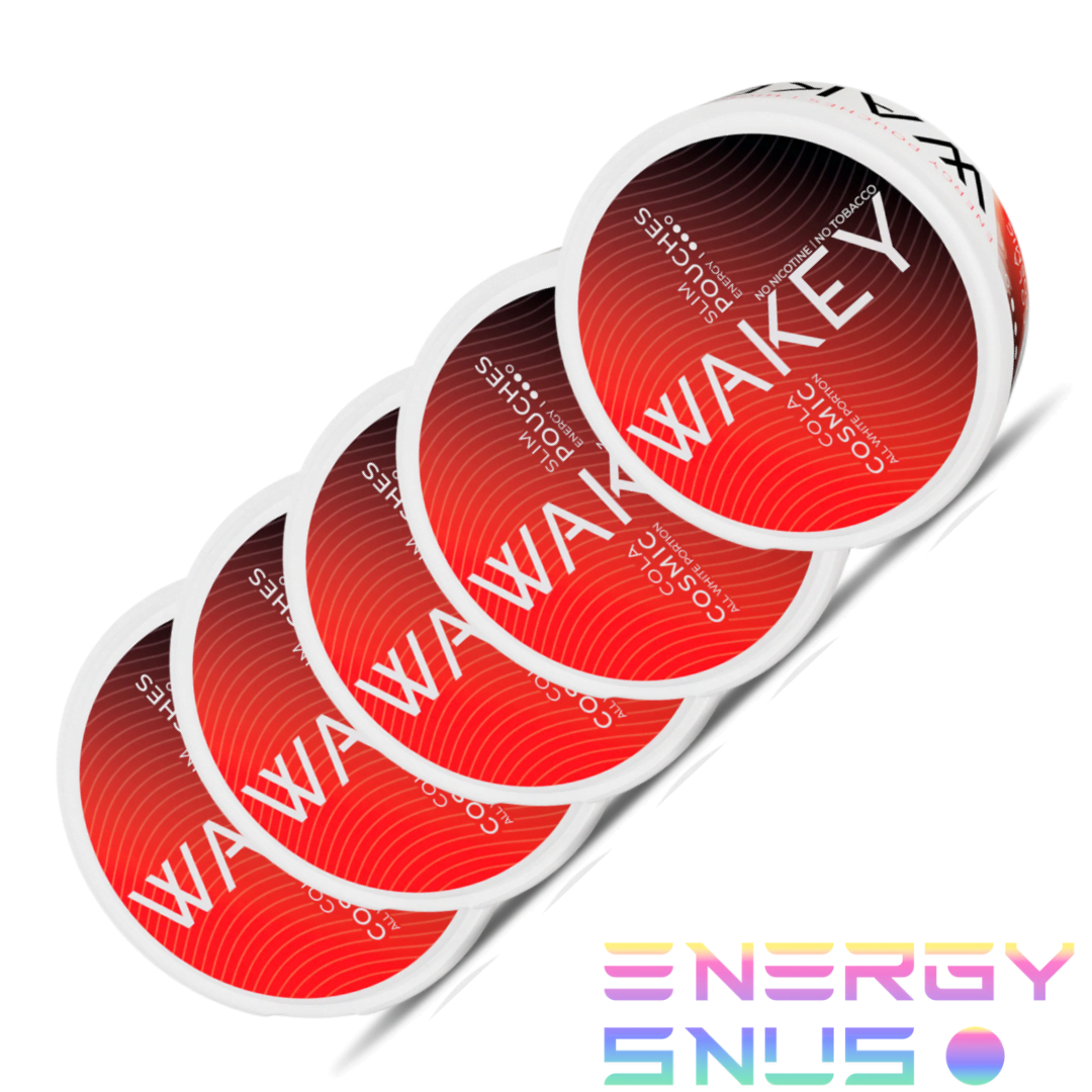 Wakey Cosmic Cola 50mg Nicotine Free Snus 5pack