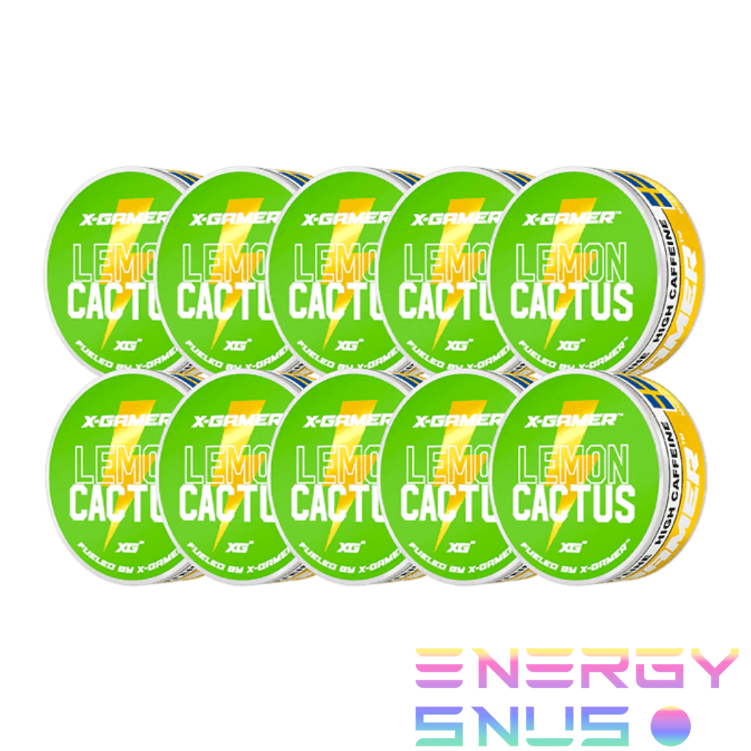 X-Gamer Energy Pouch – Lemon & Cactus 10Pack