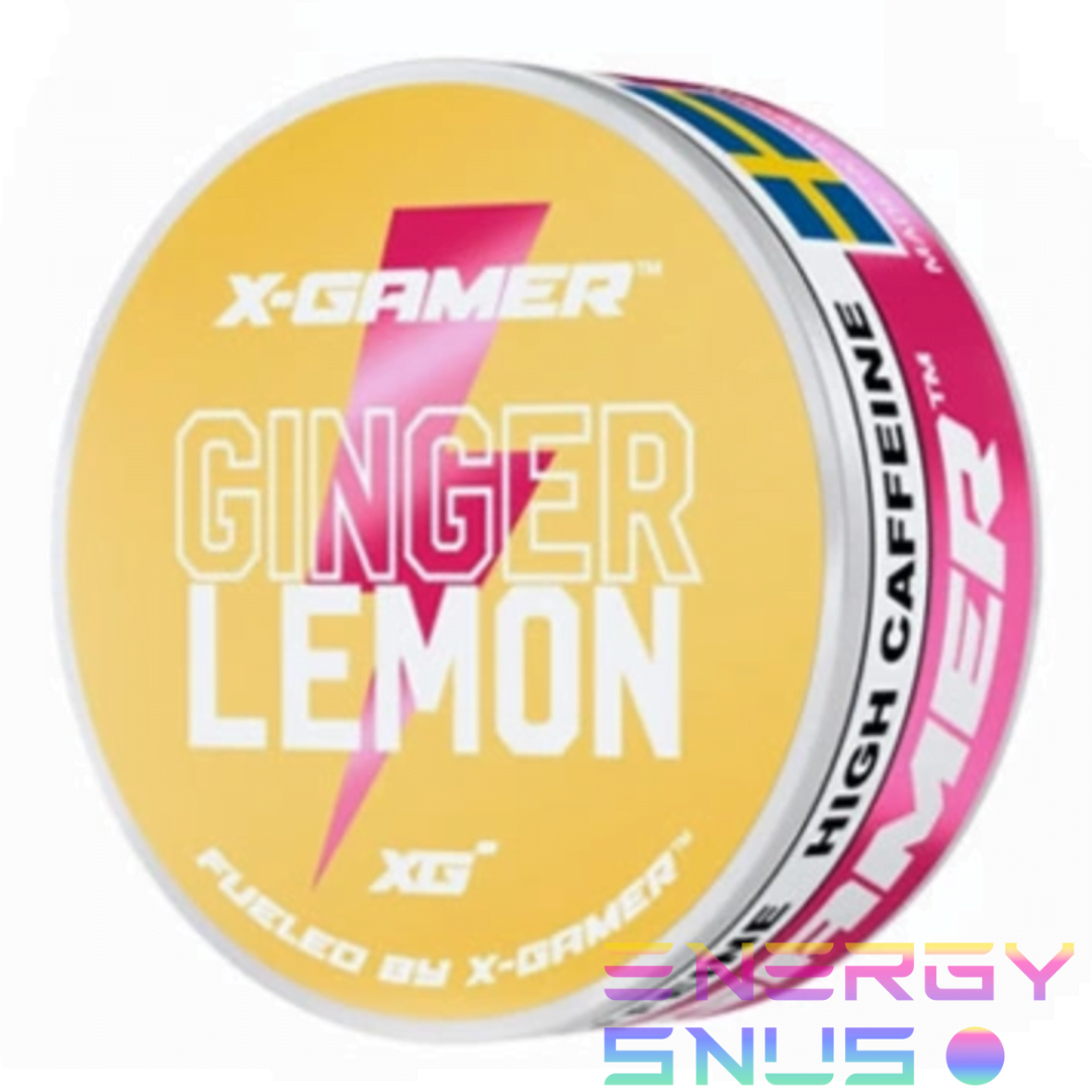 X-Gamer Energy Pouches - Ginger & Lemon