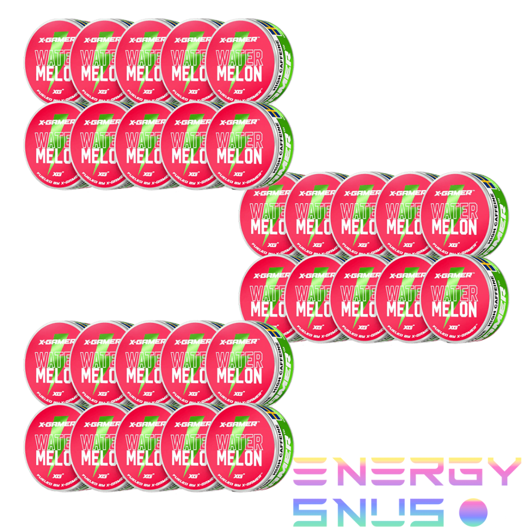 X Gamer Energy Pouches Mega Water Melon 30Pack