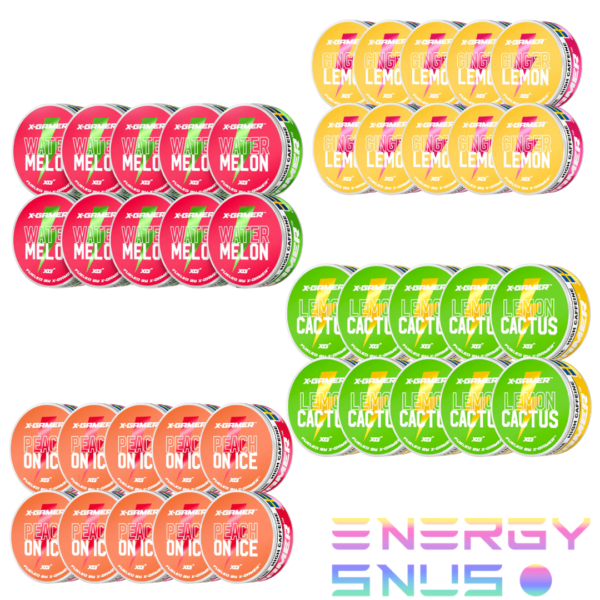 X Gamer Energy Pouches Tropical Mega Trial 40Pack