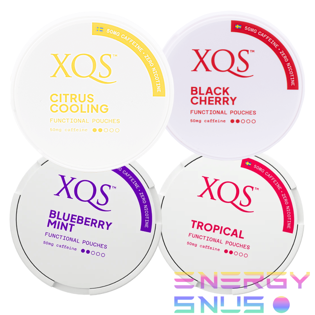XQS Functional Pouches Energy Snus Mixpack