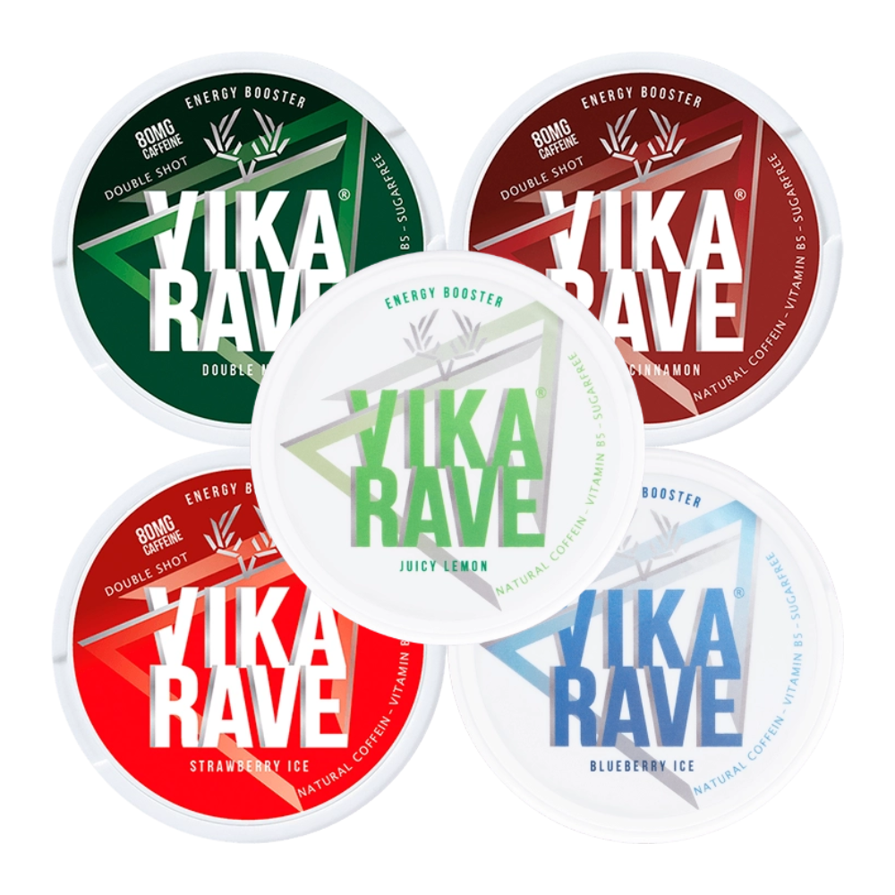 VIKA R4VE Caffeine pouches Mixapack x5