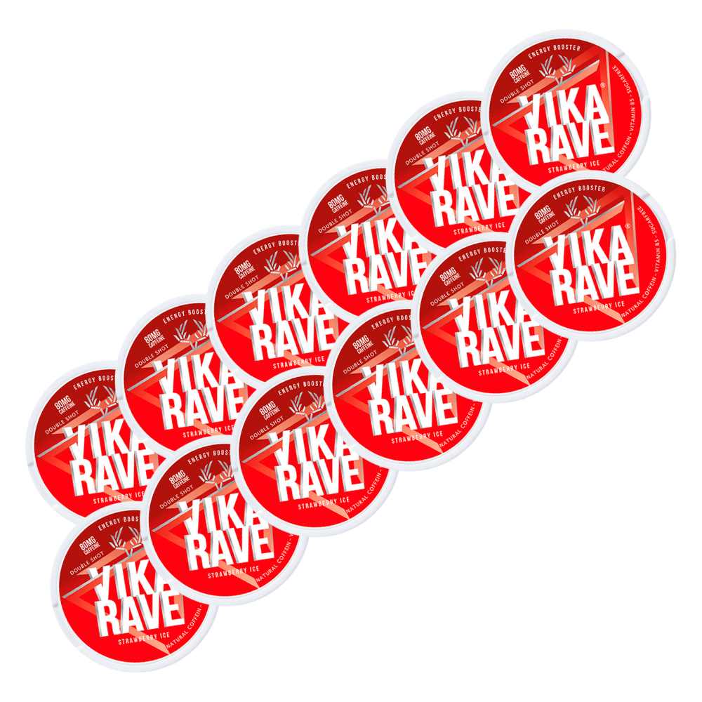 VIKA RAVE DOUBLE STRAWBERRY ICE 10pack