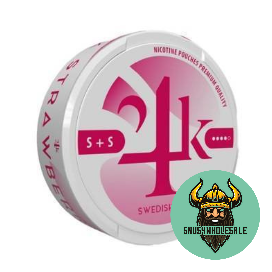 24K Strawberry Large All White