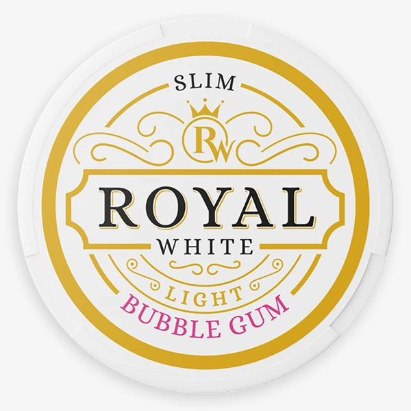 Royal White Bubble Gum 4mg